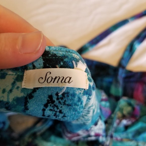 Soma Soft Jersey Draped Midi Halter Dress - Picture 6 of 8